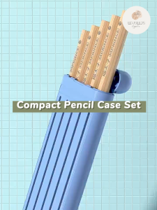 Pencil Case Set with Pencils Eraser Ruler Primary School Kids Pencil Box Stationery Box Kotak Pencil Set