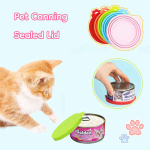 Pet Canning Sealed Lid: Universal Silicone Preservation Lid - A Reusable Cat Food Canning Solution