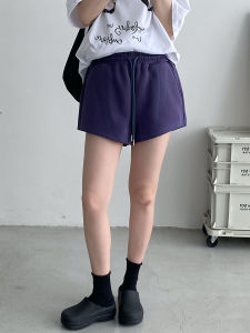 กางเกงขาสั้นทรงหลวมสบาย ๆ สำหรับฤดูร้อน กางเกงขายาวทรงหลวมสบาย ๆ สำหรับใส่ลำลองในชีวิตประจำวัน ผลิตจากผ้าฝ้ายผสมโพลีเอสเตอร์