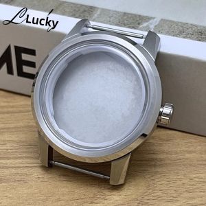 Vỏ Đồng Hồ Kính Cong 40mm Phù Hợp Với Máy NH35 NH34 Mặt Số 32.5mm Đồng Hồ Cơ Thép Không Gỉ Phụ Kiện Tự Chế Màu Bạc