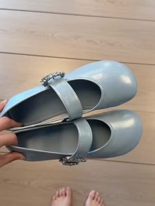 Round Toe Low Heel French Style Mary Jane Shoes