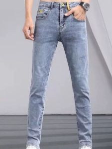 LIIEN NOOS | Quần Jeans Dài Mỏng Màu Sáng Co Giãn