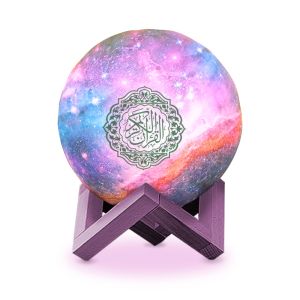 Muslim Gift Moon Lamp Quran Speaker Muslim Decoration Night Light Quran Speakers Muslim Bluetooth Speaker Remote Control Lamp Equantu QB512