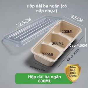 NUOXIAN | Hộp Cơm Bán Một Lần Nhiều ngăn Cho Dã Ngoại Mùa Xuân