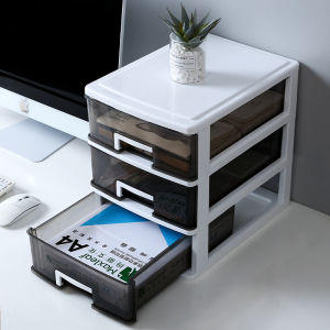 ZHIZHOU | Desk Organizer Clear Plastic Drawer Style