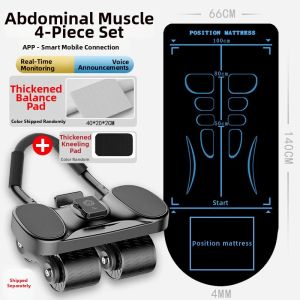 Abdominal Trainer Wheel Four-wheel Design