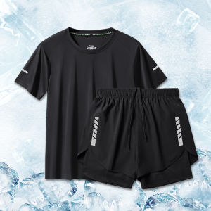 Mens Swimming Suit Set Quick Dry plus Size Teenage Adult Large Size Male Model Sport Fitness Fans Supplies Casual Surf Swimwear