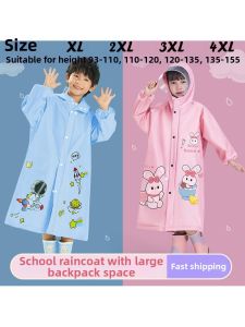 FENGHONGTAO | Dinosaur Princess Childrens Raincoat