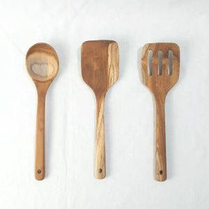 LusioSB Spatula Kayu Jati Premium Sutil Kayu Set Tebal
