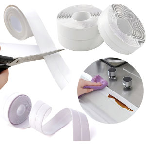 1/2 Rolls White Anti Mold Tape 3.2m Long Self Adhesive Anti Mildew Waterproof Strip Bathroom Kitchen Practical Home Supplies ZYF