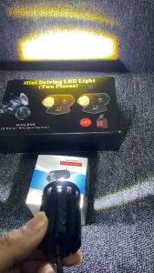 1 ชิ้น LED สีขาว สีเหลือง ให้สถานการณ์รถจักรยานยนต์ ไฟสปอร์ตไลท์ LED สำหรับมอเตอร์ไซค์ 1 ชิ้น