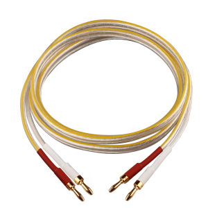 HiFi Speaker Line Fancier Grade 6N Oxygen-Free Copper Silver Plated Horn Wire Professional Speaker Cable Banana Plug Center Surrounding Cable