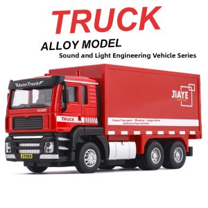 jiaye toys | Pandemic Supply Delivery Openable Light & Sound Alloy Toy Model Car 1:50