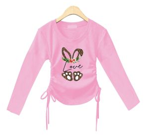younghands crop top lengan panjang love rabbit