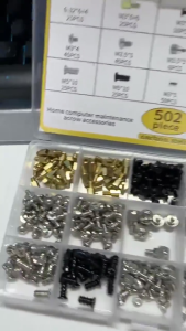 502pcs PC Screws Kit Computer Case Screw Set Motherboard HDD PSU Fan Repair Assortment Box