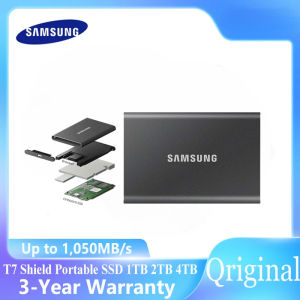 Samsung T7 Portable Solid-State Drive-1TB 2TB 4TB option 1050MB/s Transfer Speed Can Run Perfectly on PC And Mobile Phones