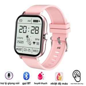 Đồng Hồ Thông Minh Ola Esporte 2024 Dành Cho Nam Nữ Thiết Bị Theo Dõi Thể Dục Thể Thao Với Chức Năng Gọi BT Màn Hình Nhịp Tim PPG+ECG Chống Nước Tương Thích Với Android Và iOS