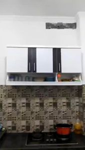 Kitchen Set Lemari Atas Dinding Dapur Minimalis 3 pintu KSA KMTop Rak Serbaguna