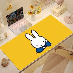 Miffy | Cut Kawaii M-Miffy Mouse Pad Non-slip Thickened MousePad Student Gaming Cushion Large Writing Lockedge Office