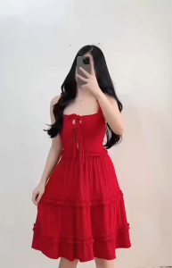 MONTERO RUFFLES BACKLESS DRESS FOR WOMEN (MONTERO)