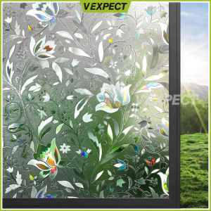 Window Glass Privacy Sticker 3d Decorative Window Glass Film Blackout Removable Window Stickers