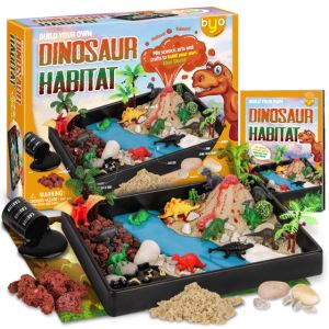 [SG Ready Stock] Kids Toys Science Toy Dinosaur Habitat Volcano Eruption STEM Toys for Kids Science Kit Education