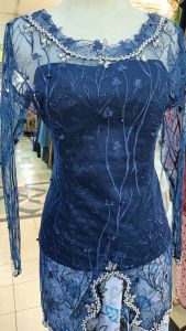 Kebaya Modern Wisuda Tunangan Lengan Panjang