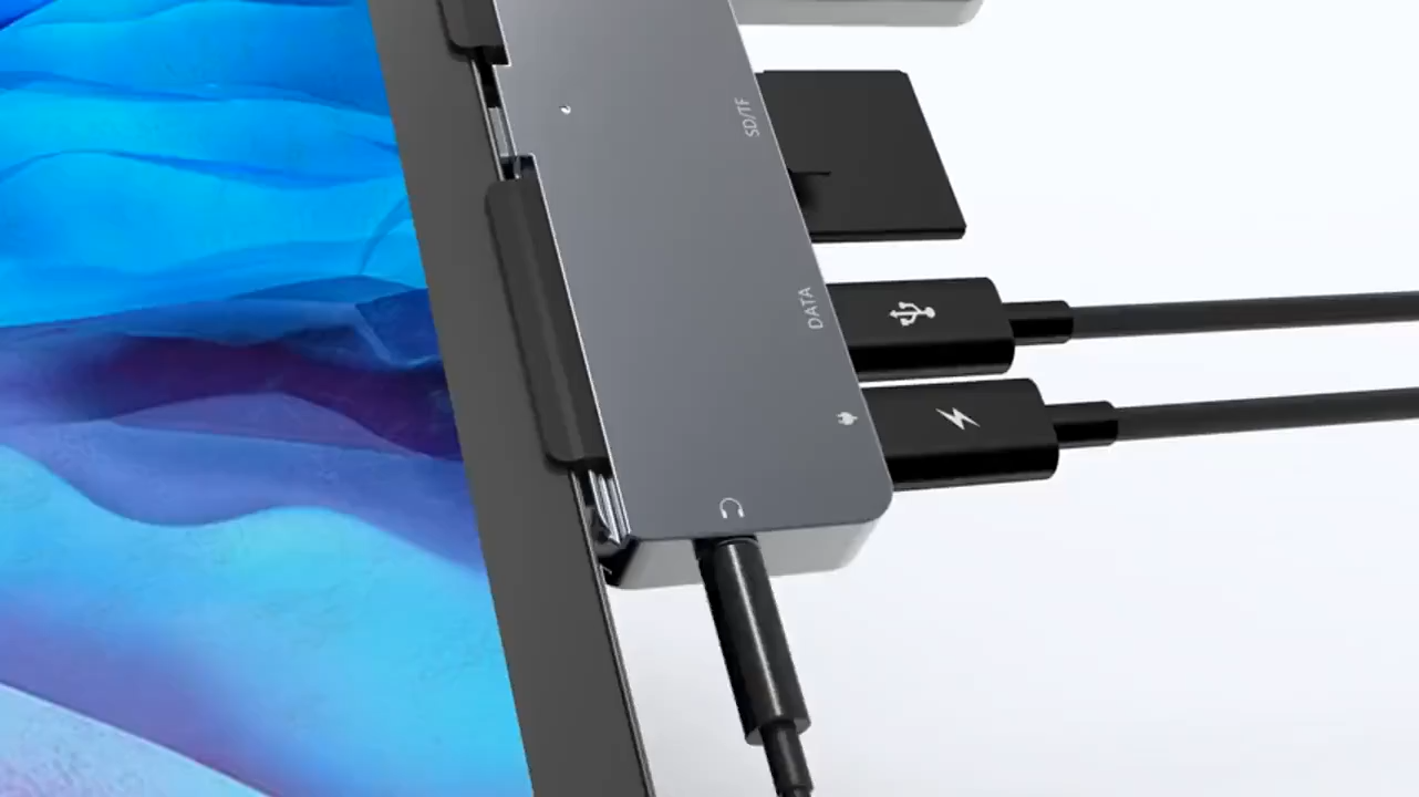 7 In 1 USB C HUB for Samsung Galaxy Tab S9 S8 S7 S7+ S9 FE+ S10 FE + 13.1 S10+ S8+ S8 Ultra S7 S10 FE Adapter Expansion Dock 4K HDMI USB3.0