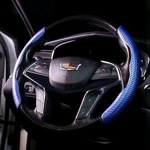 เคสหุ้มพวงมาลัยกันลื่น Steering wheel cover คาร์บอน เคฟล่าใช้ได้กับรถทุกรุ่น พร้อมส่งในไทย!!