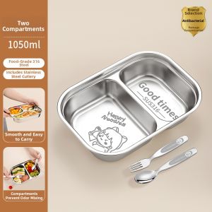 XIAOCHUSHU | Student Partitioned Lunch Box With Lid