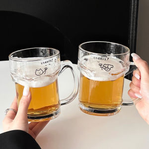 Large Cat-themed Drinking Glass