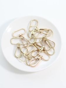 10pcs/lot Zinc Alloy Swivel Snap Hook Metal Lobster Clasp For DIY Keychain Bag Strap Trigger Hook Webbing Connector Accessories