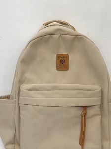 Fashion Waterproof Nylon Cute Women's School Bag & High-Quality Solid Color Large Capacity Travel Backpack