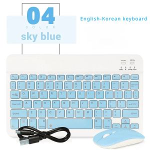 Universal 10 inch Bluetooth Wireless Keyboard For Tablet Android IOS Windows 78-Key Gaming Keyboard For PC iPad Korean Keyboard