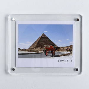 Acrylic Instant Camera Photo Frame Magnetic Refrigerator Magnet Transparent Display Case Home Decorative Wall Photo Display