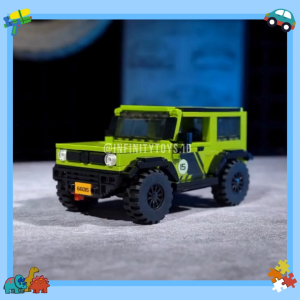 INFINITY Bricks Mainan Mobil Suzuki Jimny Hijau 413 Pcs Jeep Off-Road SUV Car Jimmy