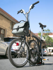 กระเป๋าใส่แฮนด์จักรยาน QUICK RELEASE สําหรับจักรยานพับ Brompton ด้านหน้า Tube ตะกร้ากระเป๋ากันน้ําพร้อม Urban Cycling