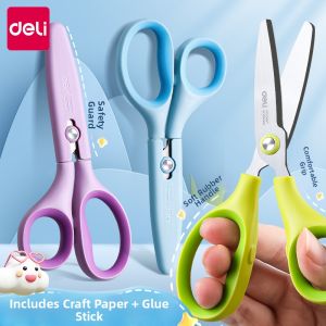 deli | Safe Round Tip Rustproof Non-stick Manual Scissors