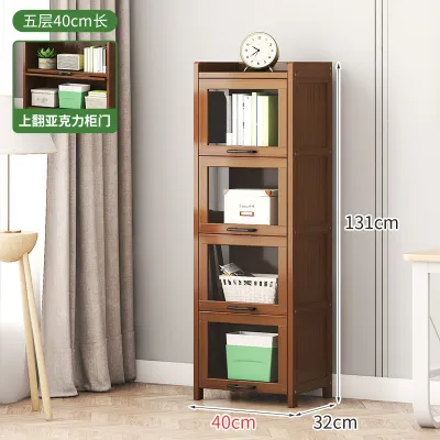 CHUJUN | Tủ Lưu Trữ Khoảng Trống hẹp Cửa Trong Suốt Chống Bụi Đơn Giản