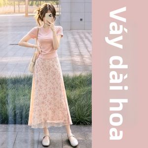 SENWA | Đầm Hè Elegance Hoa Hồng Pháp