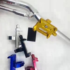 Holder Hp Motor dudukan ponsel motor FULL CNC Stang dudukan Handphone MJ55