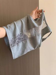 เสื้อกั๊กสายเดี่ยวผ้าฝ้ายสีขาว ทรงเข้ารูป สำหรับผู้หญิง ฤดูร้อน 2025 ใหม่ ใส่ได้ทั้งในและนอก พร้อมแผ่นเสริมหน้าอก ทรงเข้ารูป