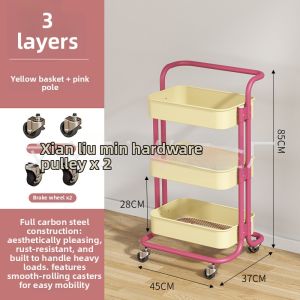 Multi-functional Storage Rack with Wheels