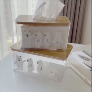 กล่องใส่ทิชชู่ ลายหมี น่ารักๆ ชุด CH0290 🔰รายละเอียดสินค้าก่อนที่จะสั่งซื้อคะ🔰