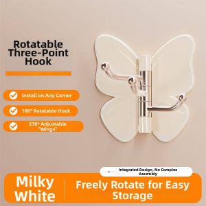 CEYU | Rotatable No-Drilling Triple Hook Wall Mount