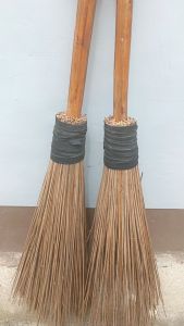 Handcrafted Short Wood Handle Walis Outdoor Broom