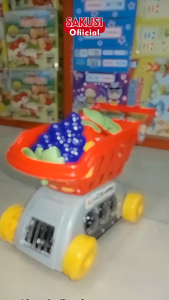 Sakusi (BISA COD) Mainan Anak Perempuan Keranjang Belanja / Mainan Anak Troli Ice Cream Es Krim