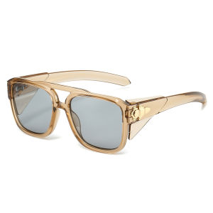 2025 Fashion Square Sunglasses Women Men Brand Goggles Rings Decoration Riding Glasses Shades UV400 Oculos De Sol