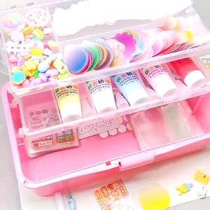 ✅【Local delivery】✅ DIY Phone Case Cream Glue Guka Large Sticker Set Kids Collage Stickers Guka Gift Pack Accessories Child Gift