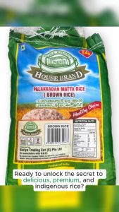 House Brand Purely Natural Palakkadan Matta Brown Rice - 5kg of Wholesome Goodness